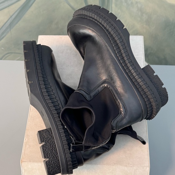 Zara Black Women's Chunky Ankle Boots, Botin, Size 10 NWT - Picture 10 of 10